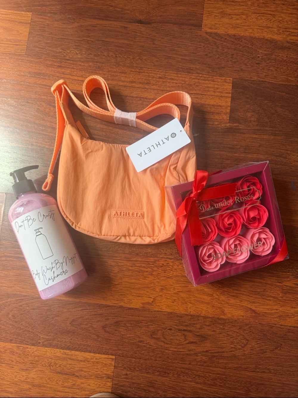 Athleta Peach Small Crossbody bundle